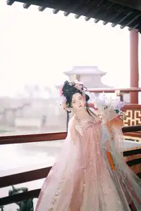 Discover Qi Qi's Ethereal Beauty: Hanfu under Cherry Blossoms. YiTuYu Art Language Vol.8650 Collection. - image 1