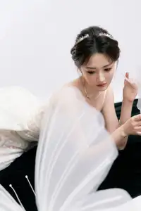 Ethereal Beauty: Model in Elegant Lace Wedding Gown | Chic Evening Dress Design - image 1