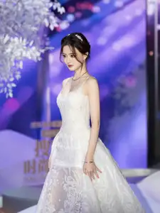 Ethereal Beauty: Model in Elegant Lace Wedding Gown | Chic Evening Dress Design - image 14