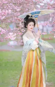 Discover Ke Ke K's Timeless Hanfu Beauty Amidst Romantic Cherry Blossoms Vol.8528 - image 18