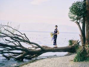 Ethereal Elegance: Ju Xiao Tao’s Blue Cheongsam Serenity at Erhai Lake - image 25