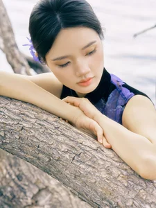 Ethereal Elegance: Ju Xiao Tao’s Blue Cheongsam Serenity at Erhai Lake - image 16
