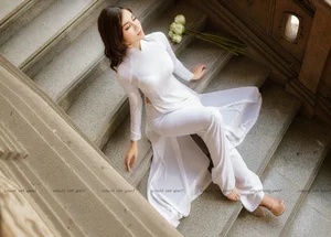The Pure Elegance of the White Ao Dai: A Tribute to Vietnamese Student Tradition - image 97