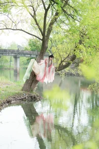 Ethereal Hanfu Beauty Amidst White Blooms - YiTuYu Vol.8889 Jiao Yi Zhi Sui Sui - image 11